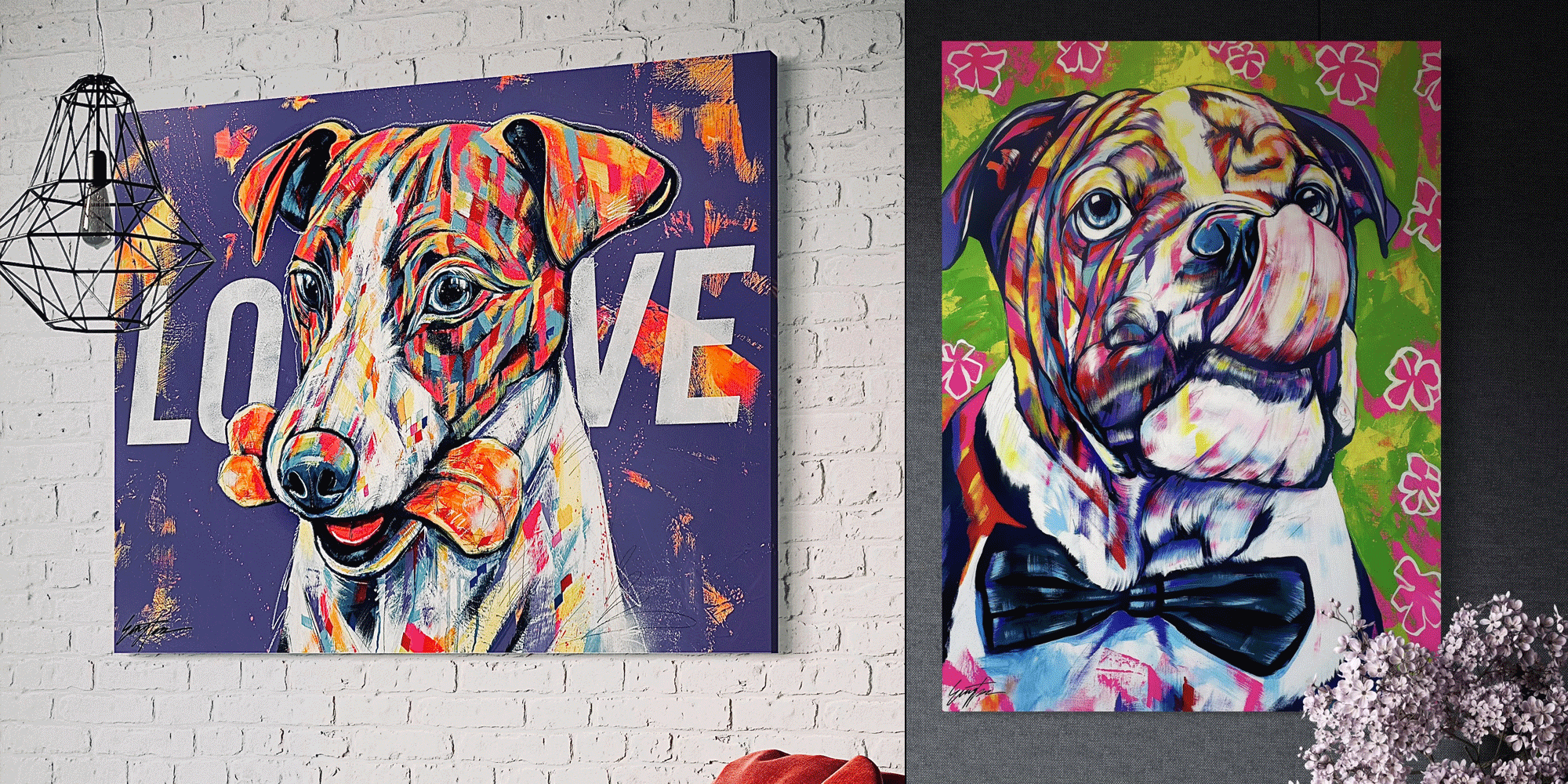 eiji tamura dog art